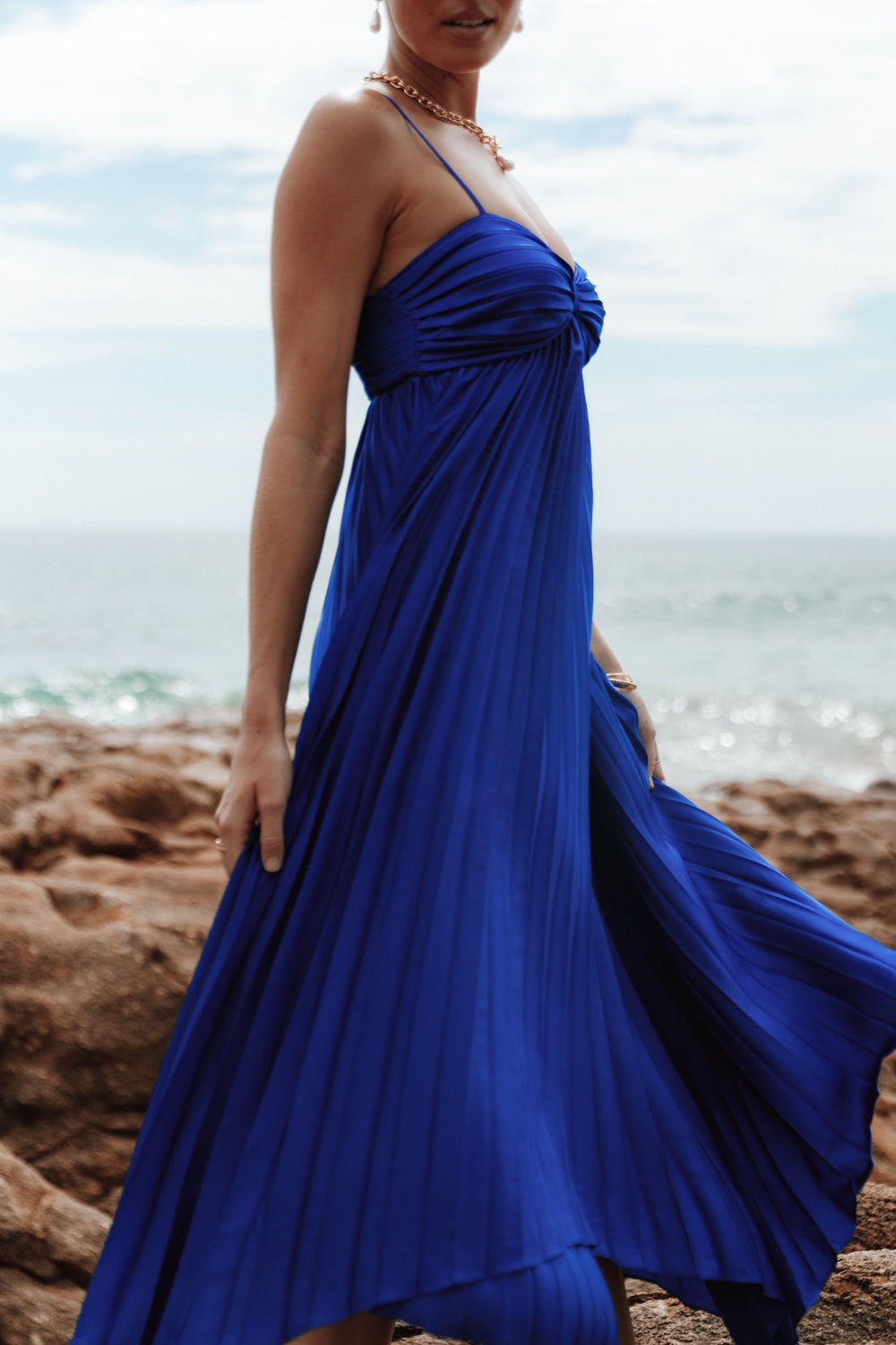 royal blue maxi dress